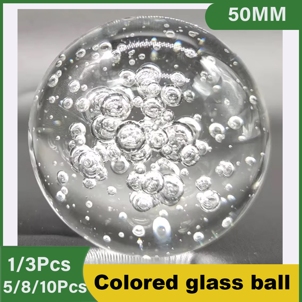 Aquarium Fish Game - 1/3/5/8/10Pcs Dia 50mm Colored Glass Balls