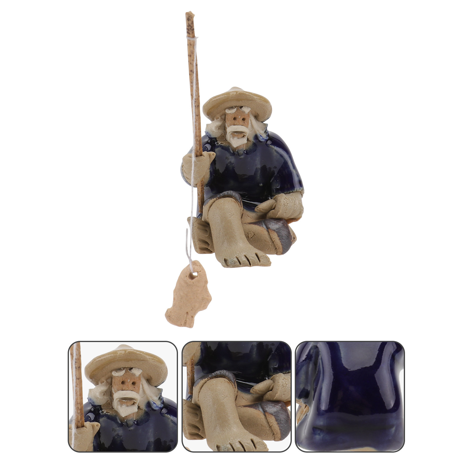 Aquarium Fish Unique - 1Pcs Unique Fisherman Sculpture for Aquarium