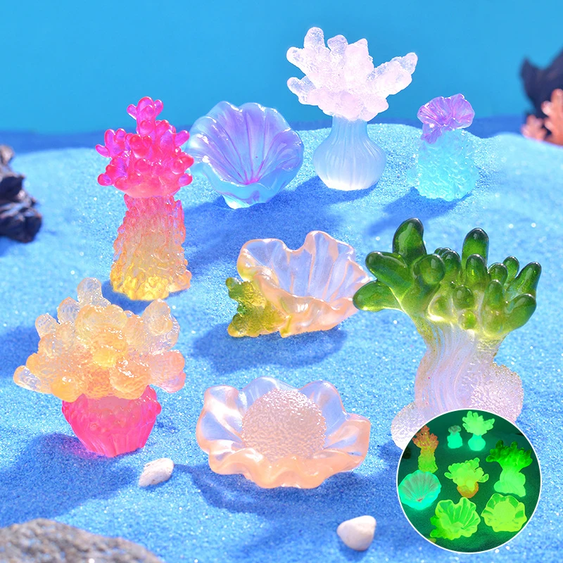 Fish Toys For Aquarium - Marine Luminous Coral Micro Landscape Ornaments