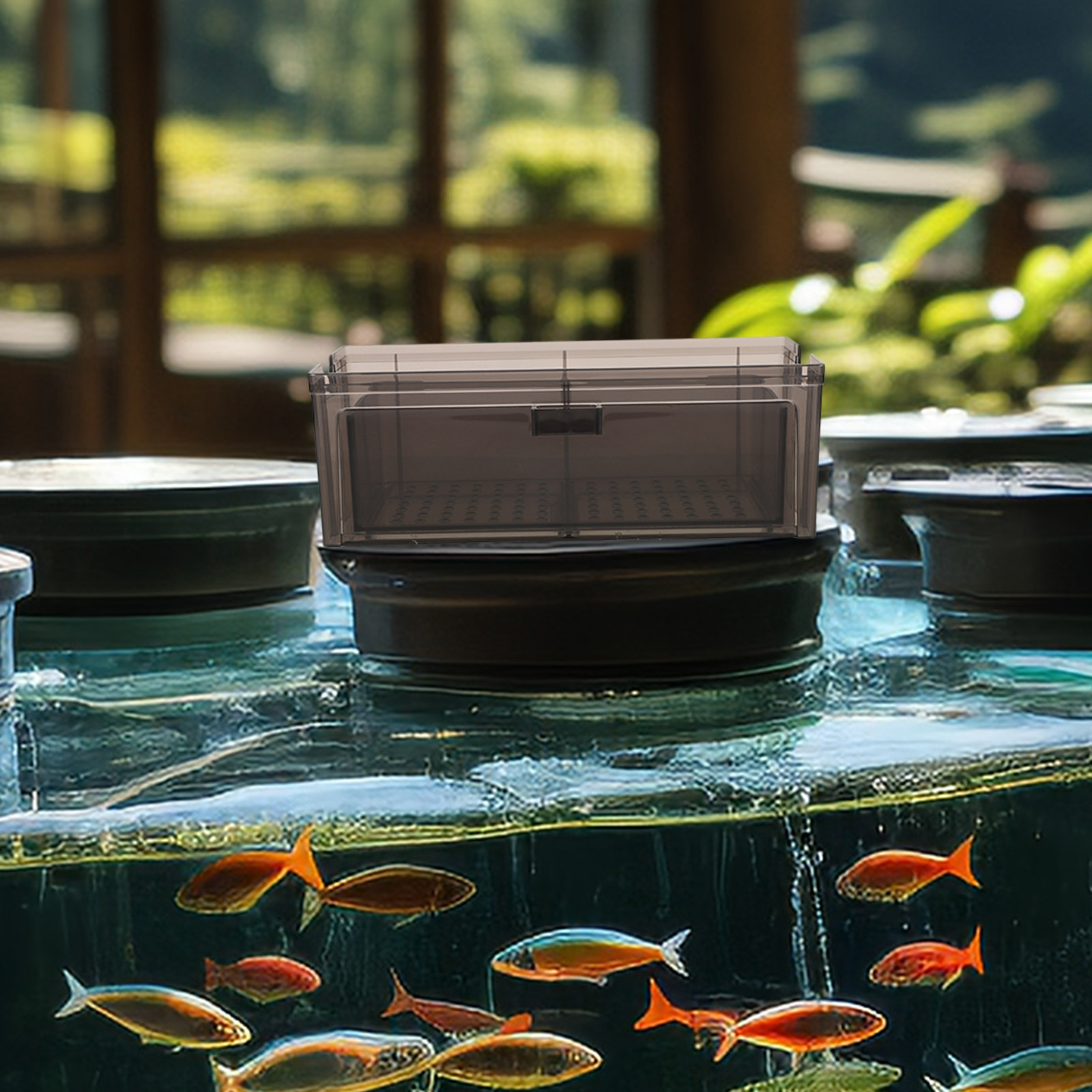 Box Fish In Aquarium - Fish Tank Filter Box Transparent Plastic