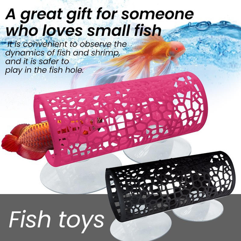 Fish Toys For Aquarium - Aquarium Fish Tunnel Toys Betta Fish