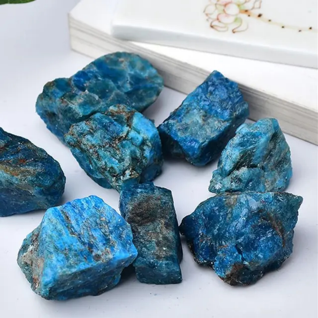Aquarium Fish Names - 40g/120g/240g Natural Blue Apatite Raw Stone,
