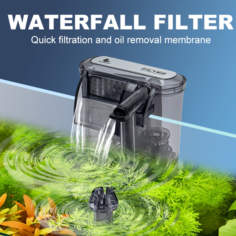 Aquarium Fish Rate - Wall Mounted Aquarium Waterfall Filter, 3-Layer