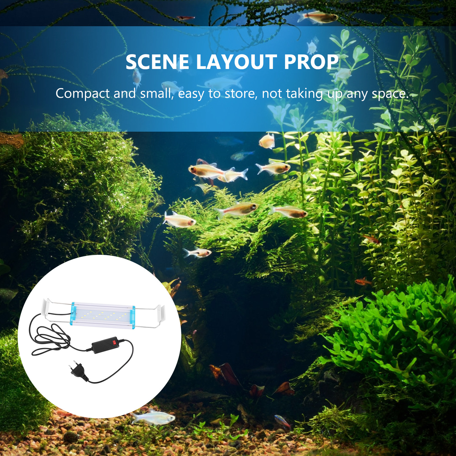 1Pcs Fish Tank LED Light Safe  - Aquarium Fish Unique ulasan dan harga