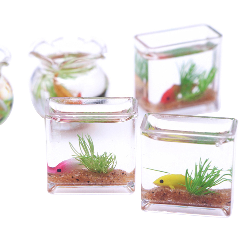1Pc 1:12 Dollhouse Miniature F - Fish Toys For Aquarium ulasan dan harga