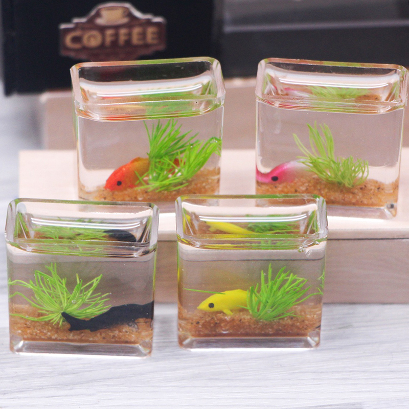 1Pc 1:12 Dollhouse Miniature F - Fish Toys For Aquarium ulasan dan harga