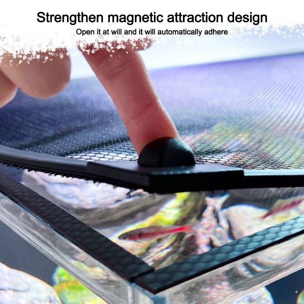 Sturdy Magnetic Fish Tank Lid  - Aquarium Fish Net ulasan dan harga