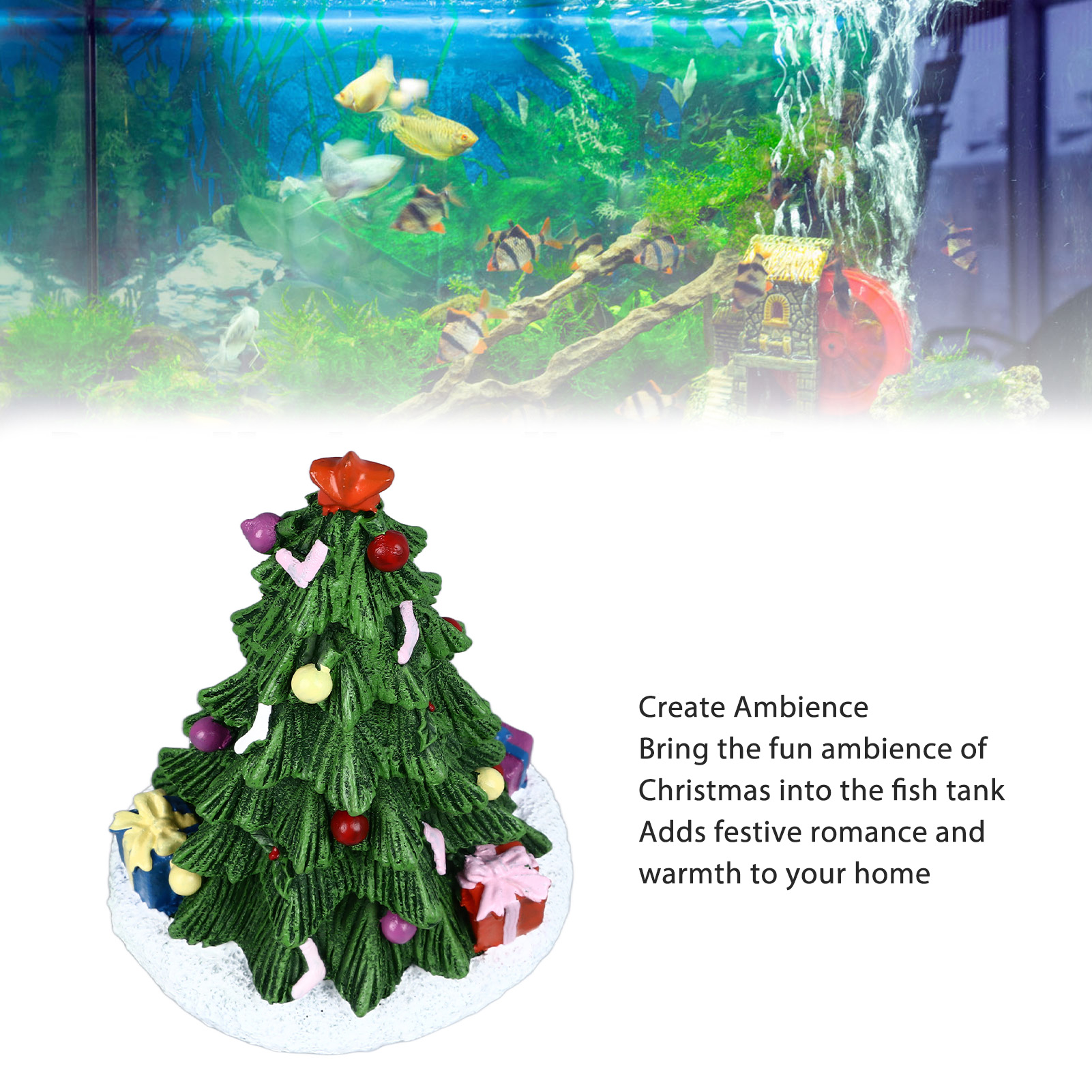 ZK20 Christmas Fish Tank Ornam - Aquarium Fish Beautiful ulasan dan harga