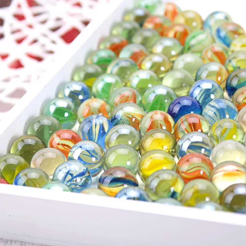 10/50PCS 25/14mm Colorful Glas - Aquarium Fish Game ulasan dan harga