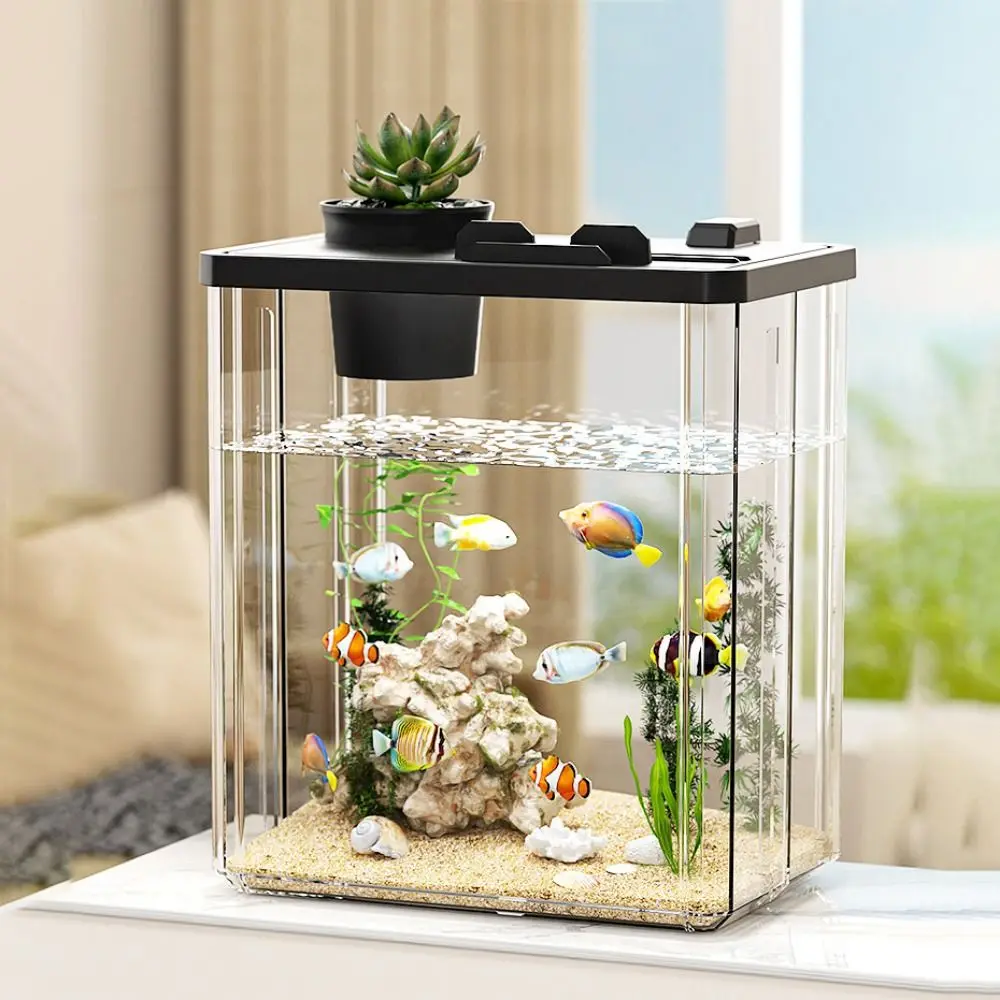 Aquarium Desktop Fish Tank Wat - Fish Toy In Aquarium ulasan dan harga