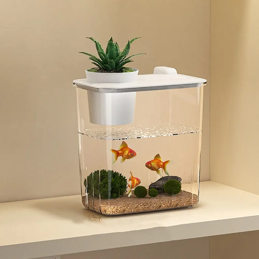 Aquarium Desktop Fish Tank Wat - Fish Toy In Aquarium ulasan dan harga