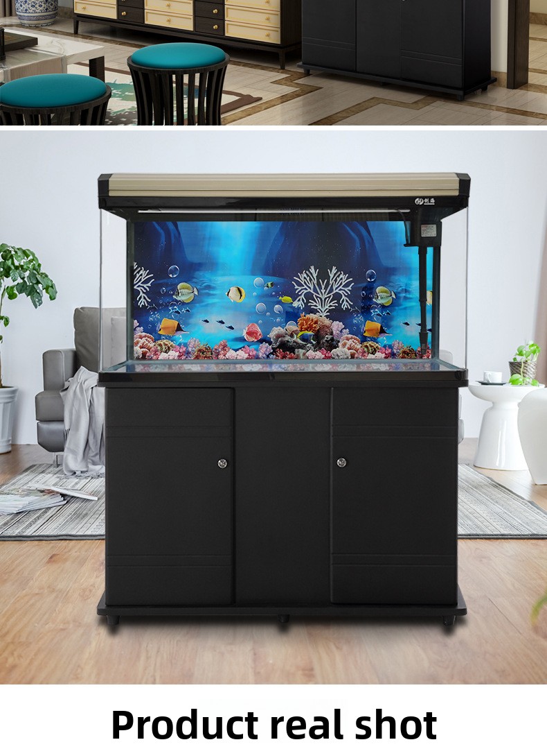 Medium-Large Glass Ecological  - Fish Toy In Aquarium ulasan dan harga