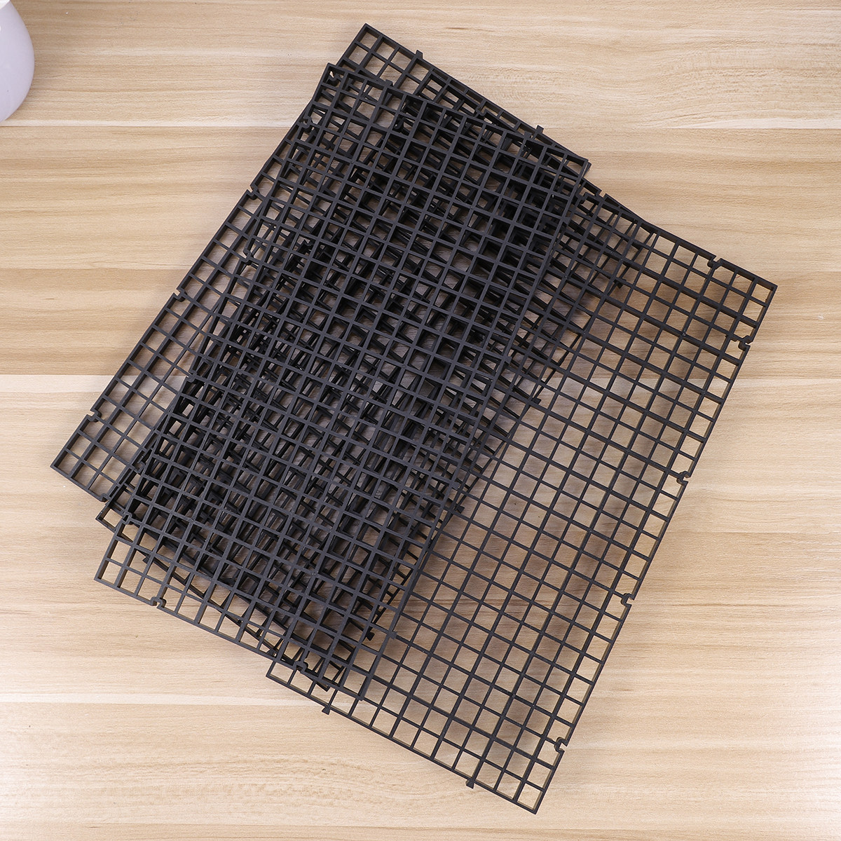 8Pcs Plastic Bottom Filter Gri - Aquarium Fish Net ulasan dan harga