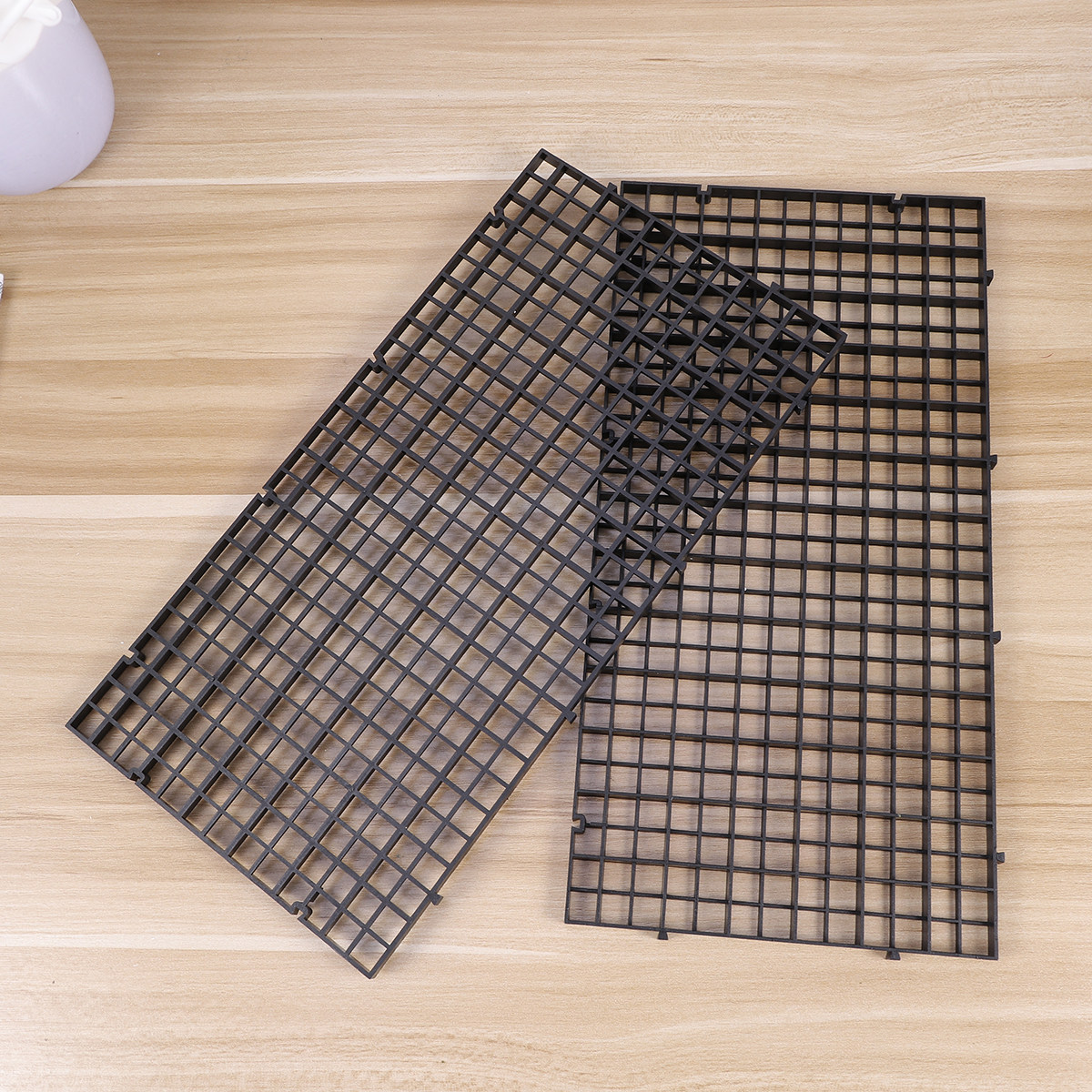 8Pcs Plastic Bottom Filter Gri - Aquarium Fish Net ulasan dan harga