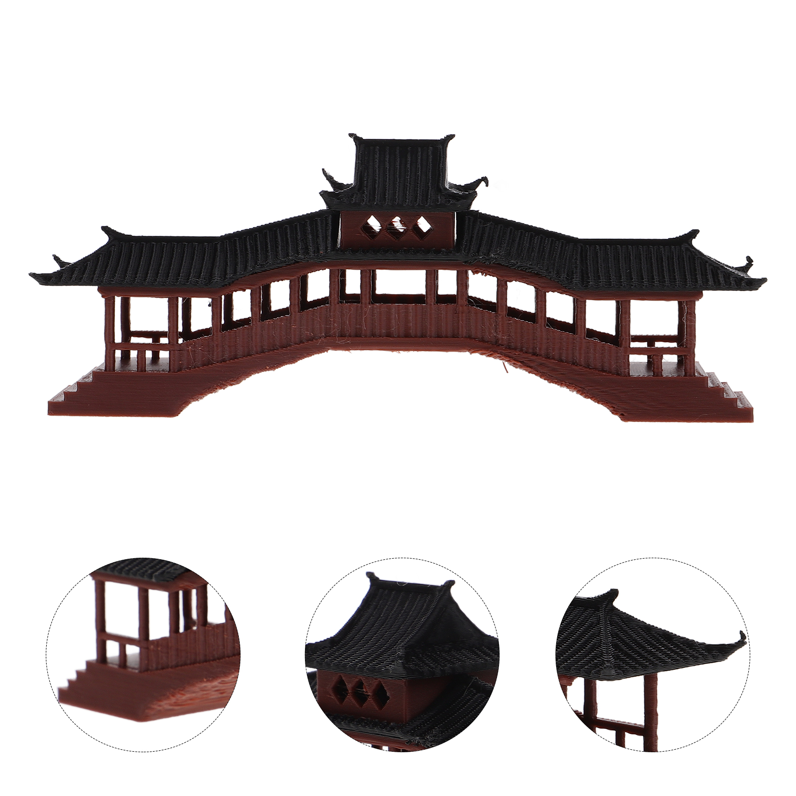 Mini Plastic Pavilion Statue M - Aquarium Fish Names ulasan dan harga