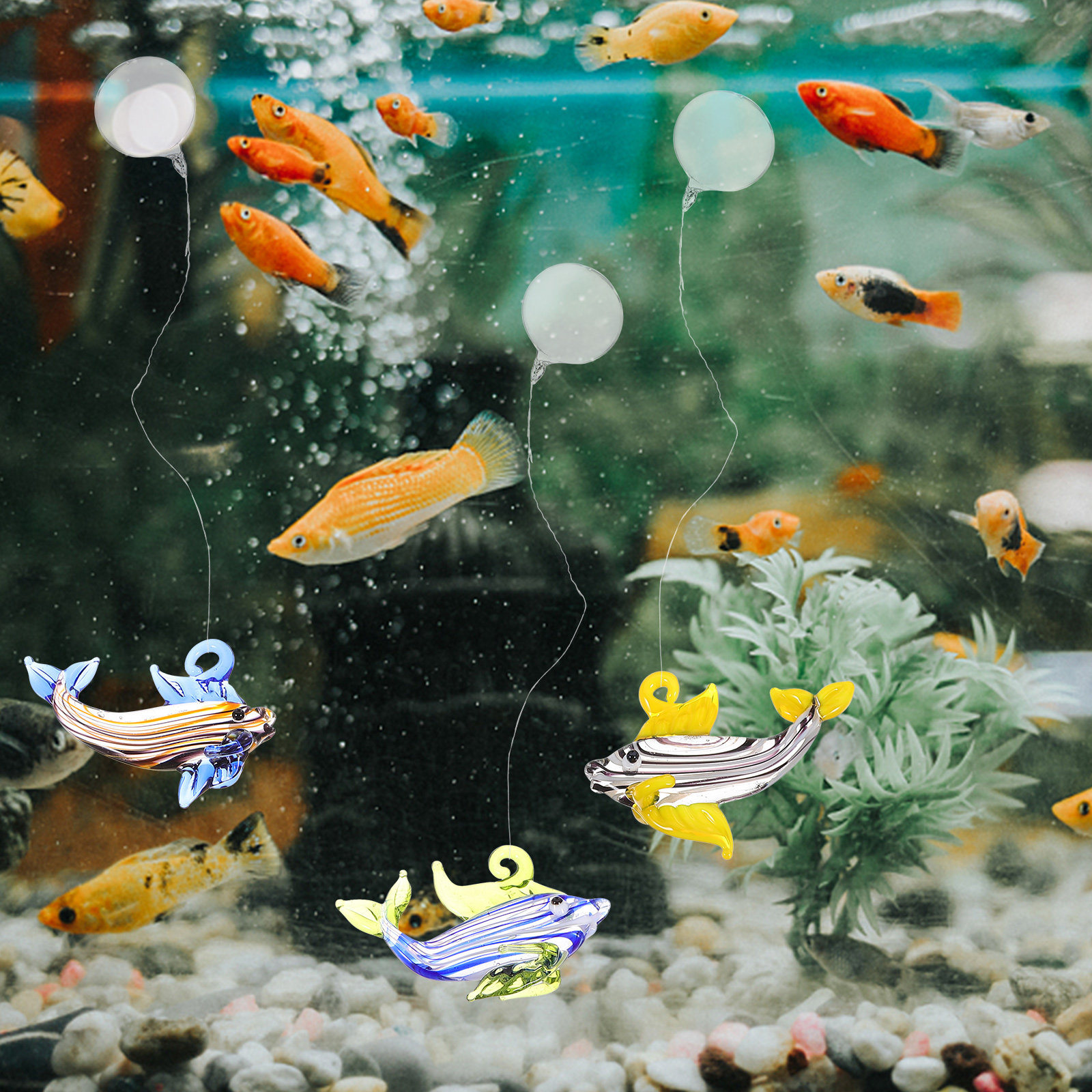 6Pcs Aquarium Float Ball Decor - Aquarium Fish Unique ulasan dan harga