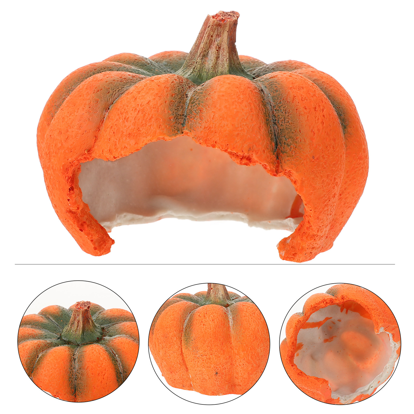 Pumpkin Shaped Aquarium Decor  - Aquarium Fish Unique ulasan dan harga