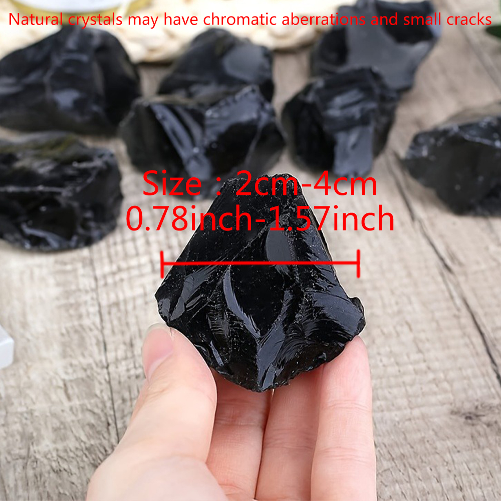Natural Black Obsidian Raw Sto - Aquarium Fish Names ulasan dan harga