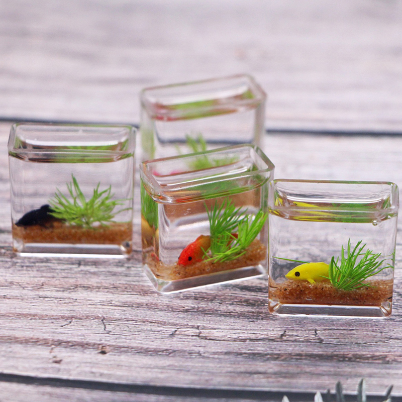 1Pc 1:12 Dollhouse Miniature F - Fish Toys For Aquarium ulasan dan harga