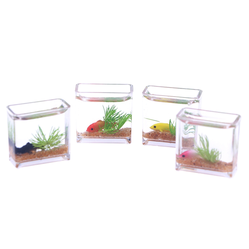 1Pc 1:12 Dollhouse Miniature F - Fish Toys For Aquarium ulasan dan harga
