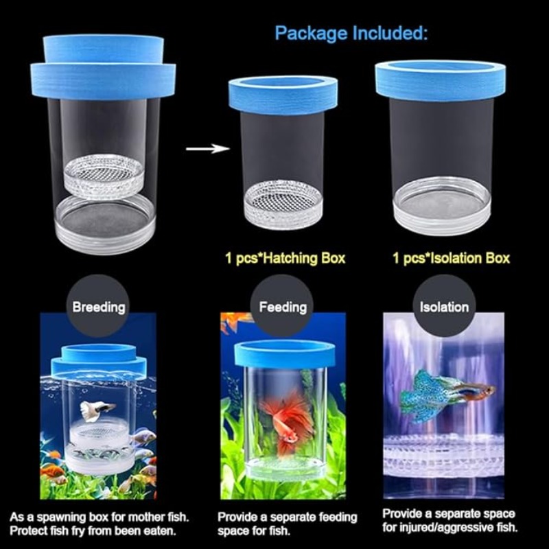 Floating Fish Breeding Isolati - Box Fish In Aquarium ulasan dan harga