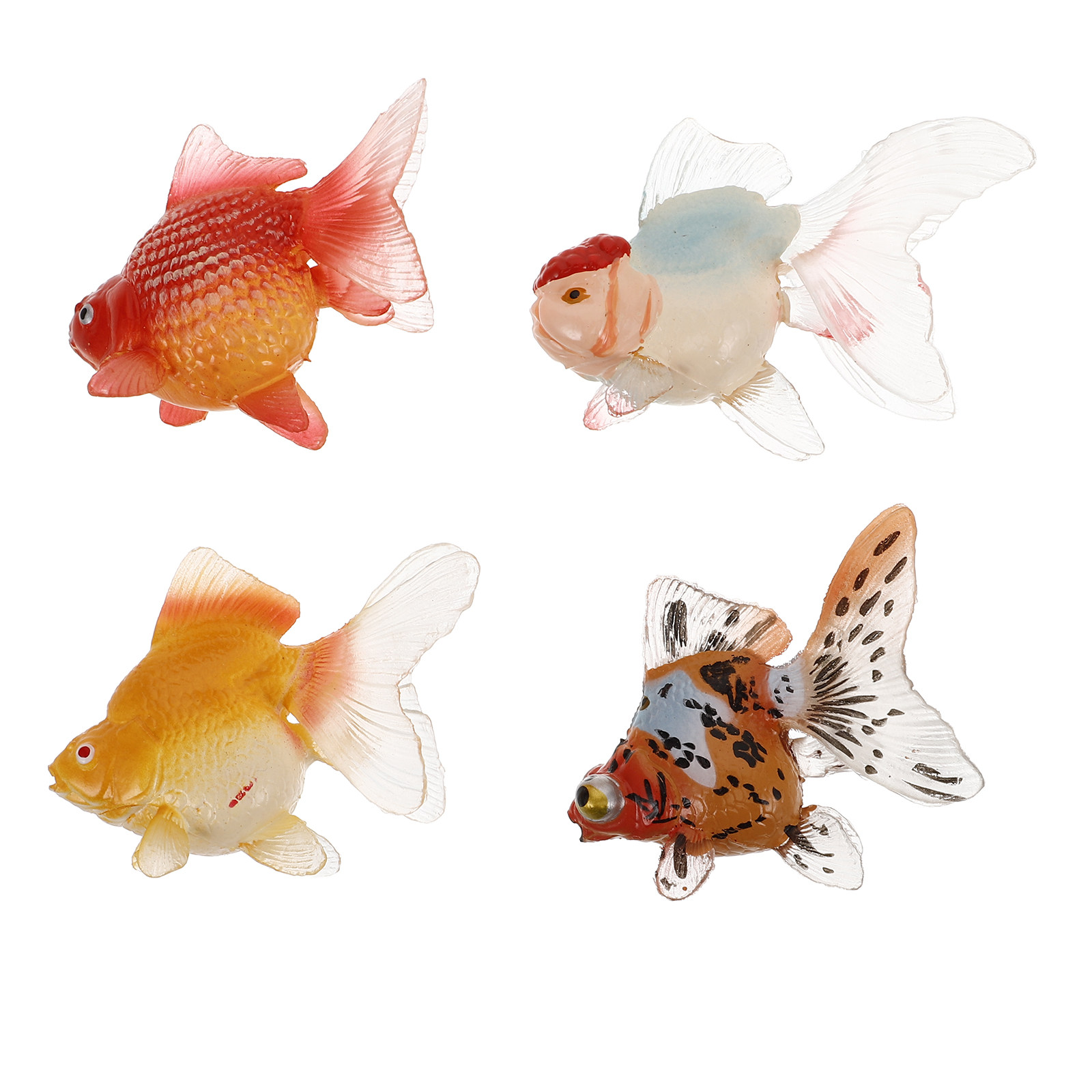 4Pcs Realistic Floating Goldfi - Fish Toy In Aquarium ulasan dan harga