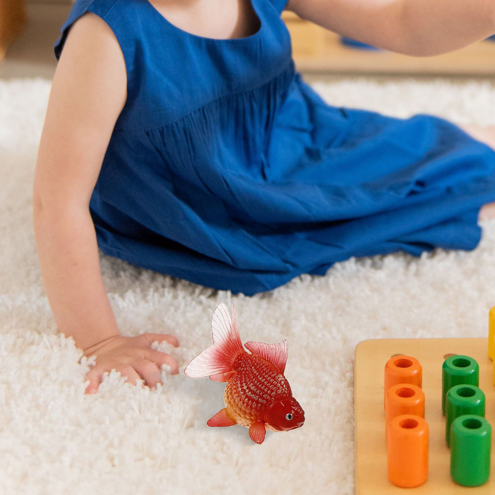 4Pcs Realistic Floating Goldfi - Fish Toy In Aquarium ulasan dan harga