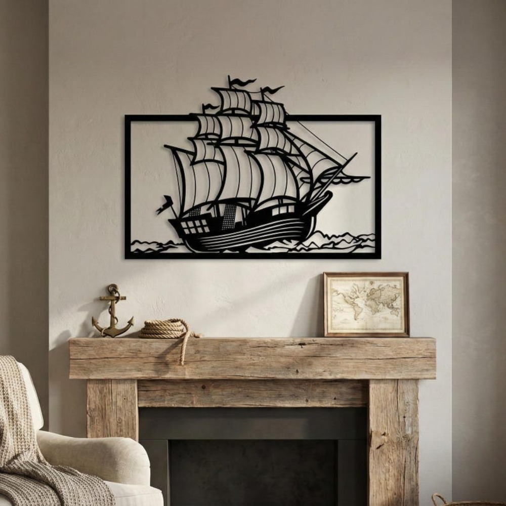 Metal Sailboat Wall Art, Coast - Aquarium Fish Names ulasan dan harga