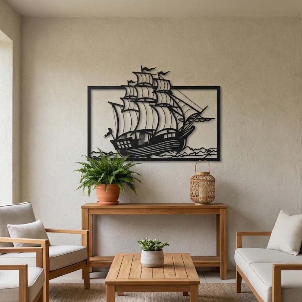 Metal Sailboat Wall Art, Coast - Aquarium Fish Names ulasan dan harga