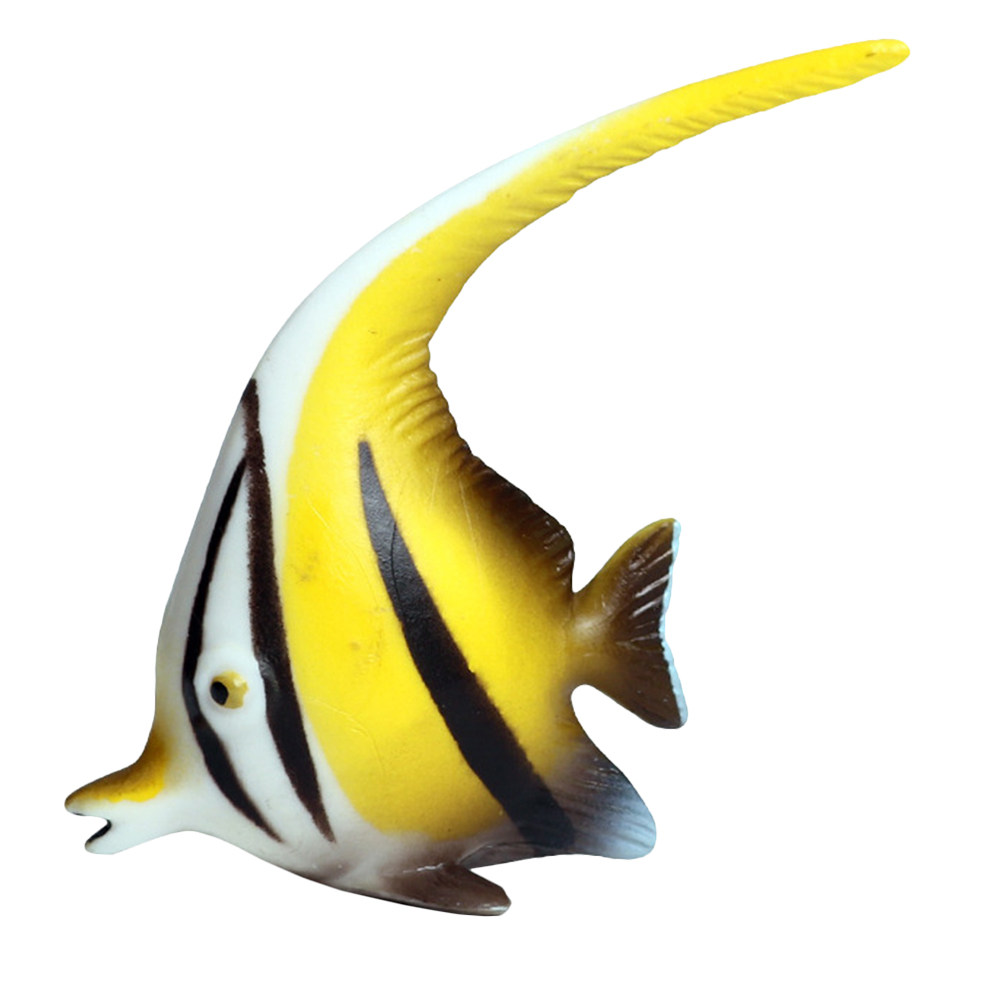 Lifelike Angelfish Plastic Aqu - Fish Toy In Aquarium ulasan dan harga