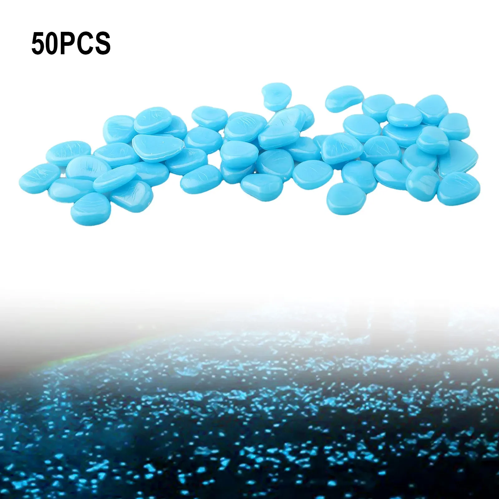 50PCS/Set Glow In The Dark Peb - Aquarium Fish Names ulasan dan harga