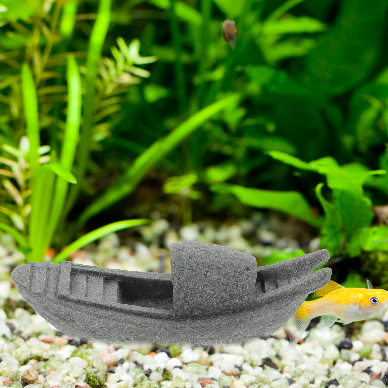 Simulation Boat Decor Aquarium - Aquarium Fish Unique ulasan dan harga