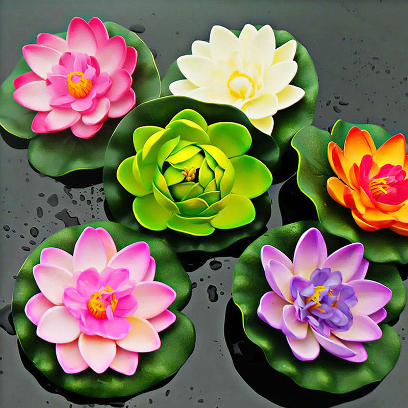 10cm/18cm Artificial Lotus Fak - Aquarium Fish Names ulasan dan harga