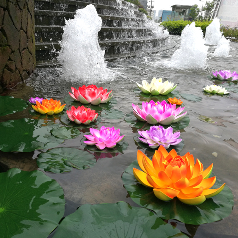 10cm/18cm Artificial Lotus Fak - Aquarium Fish Names ulasan dan harga