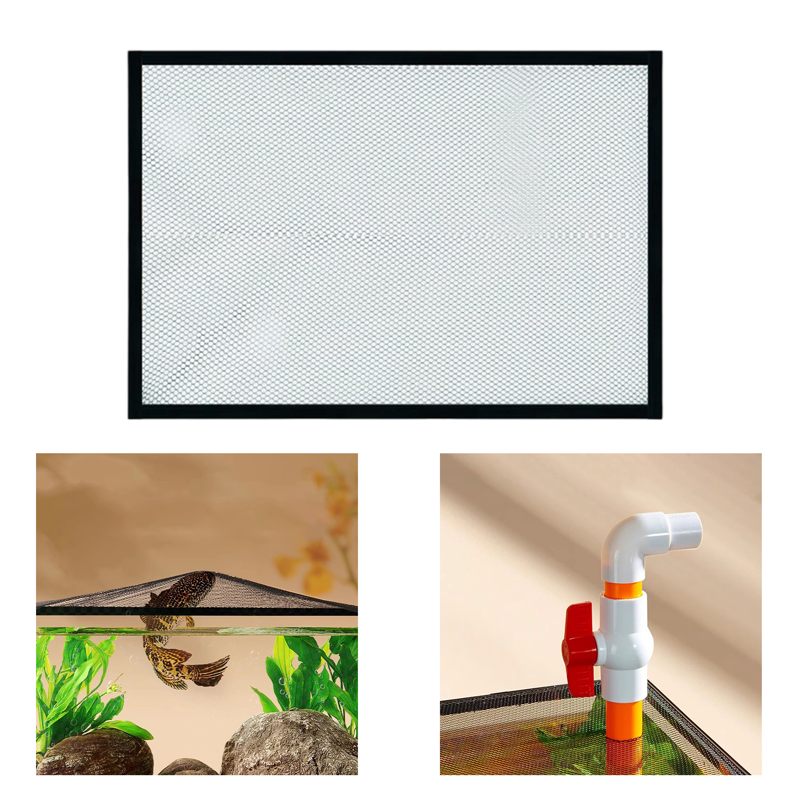 Magnetic Fish Tank Lid Cover A - Aquarium Fish Net ulasan dan harga