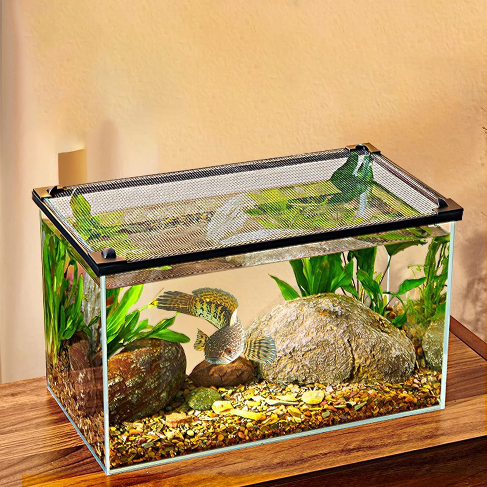 Magnetic Fish Tank Lid Cover A - Aquarium Fish Net ulasan dan harga