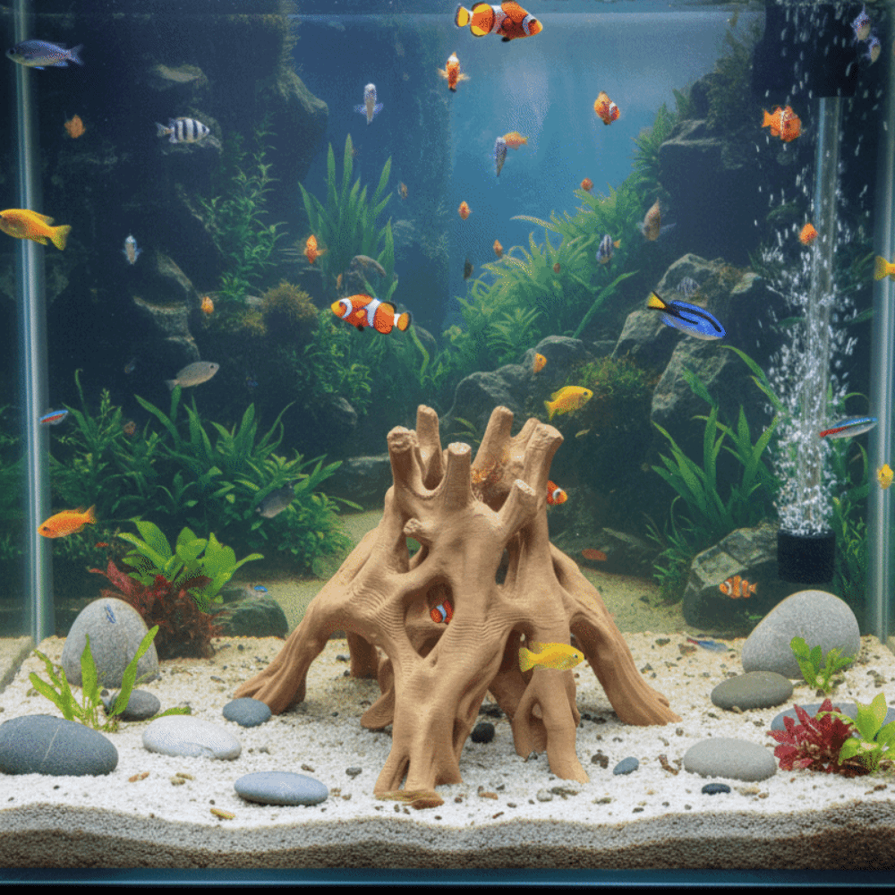 Tree Trunk Fish Shrimp Hiding  - Aquarium Fish Unique ulasan dan harga