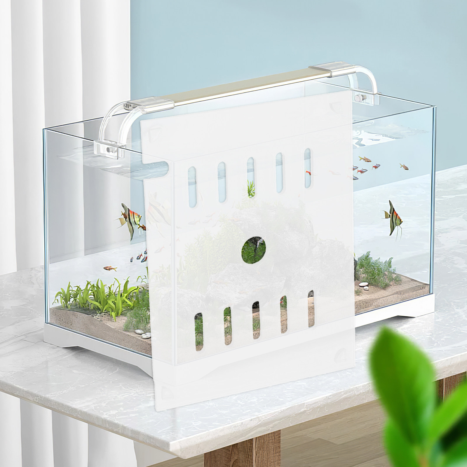 Fish Tank Transparent Cover 7. - Fish Toy In Aquarium ulasan dan harga
