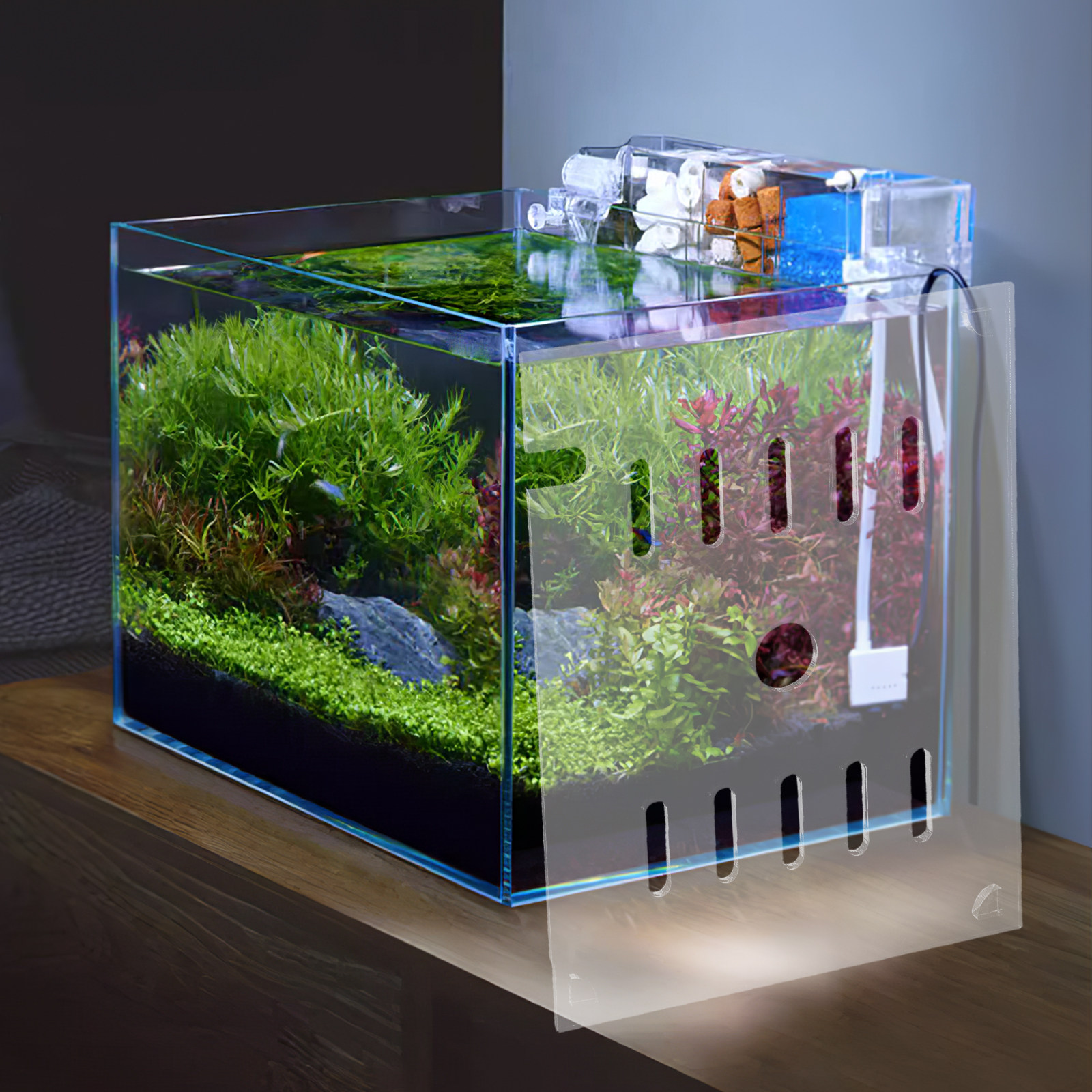 Fish Tank Transparent Cover 7. - Fish Toy In Aquarium ulasan dan harga