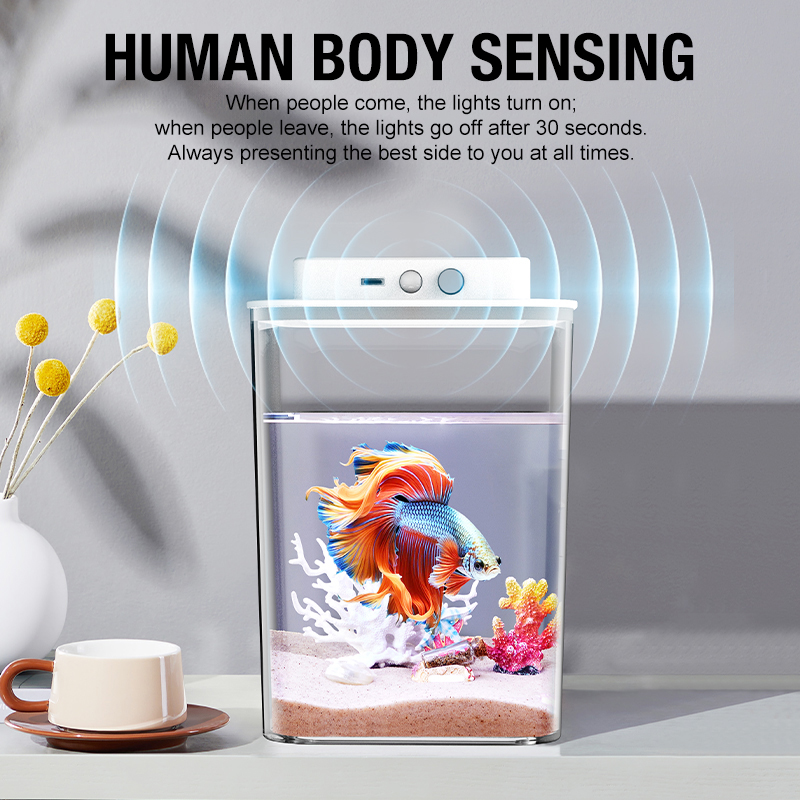 Desktop fish tank, new aquariu - Fish Toy In Aquarium ulasan dan harga