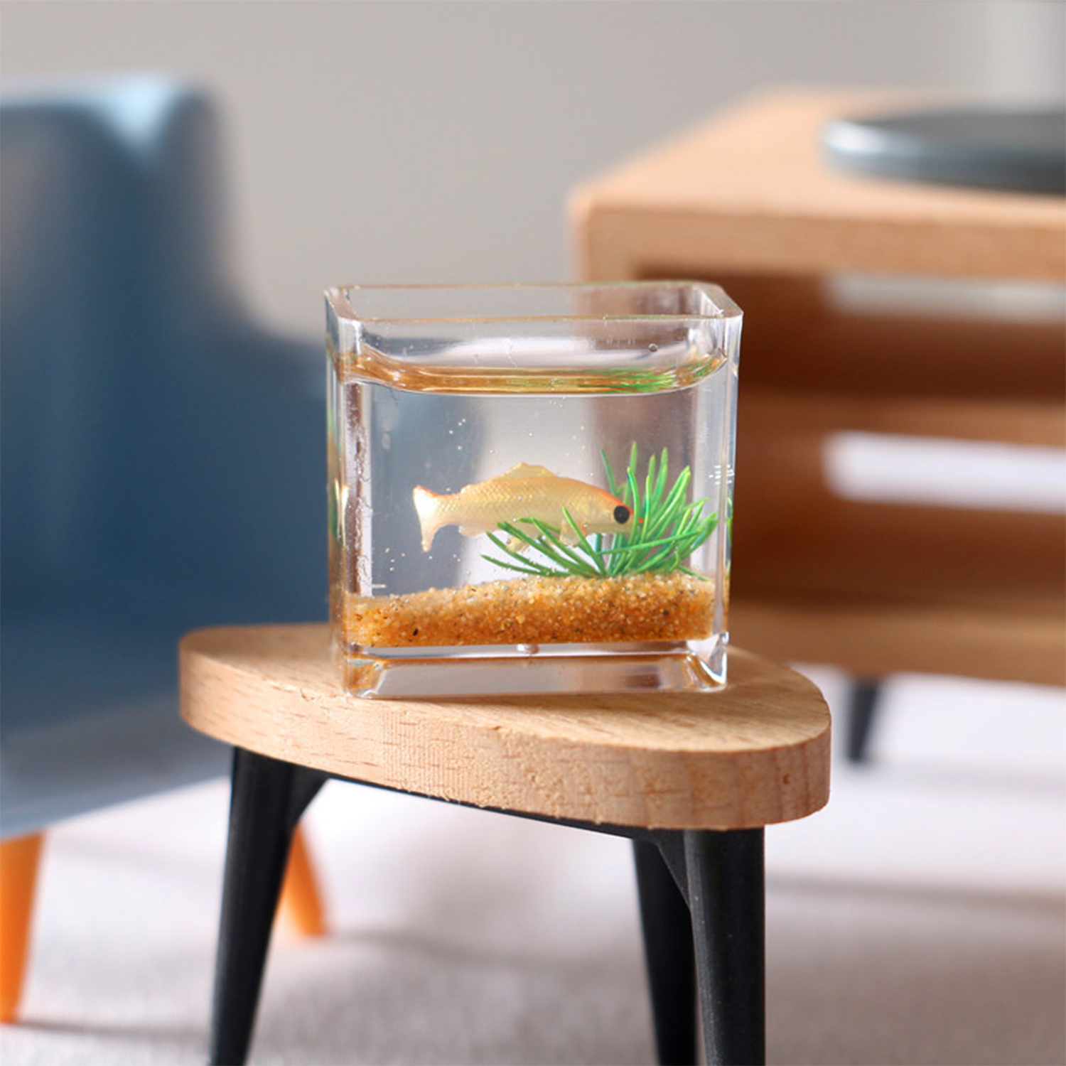 Dollhouse Miniature Glass Fish - Fish Toys For Aquarium ulasan dan harga