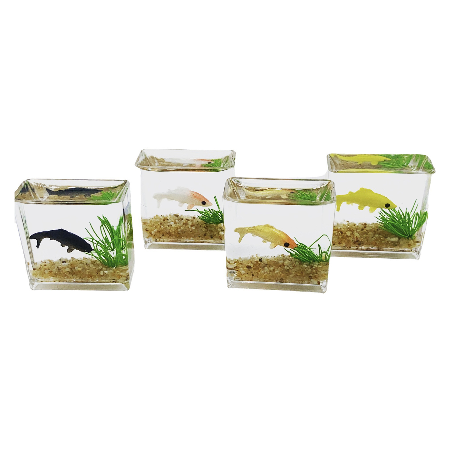 Dollhouse Miniature Glass Fish - Fish Toys For Aquarium ulasan dan harga