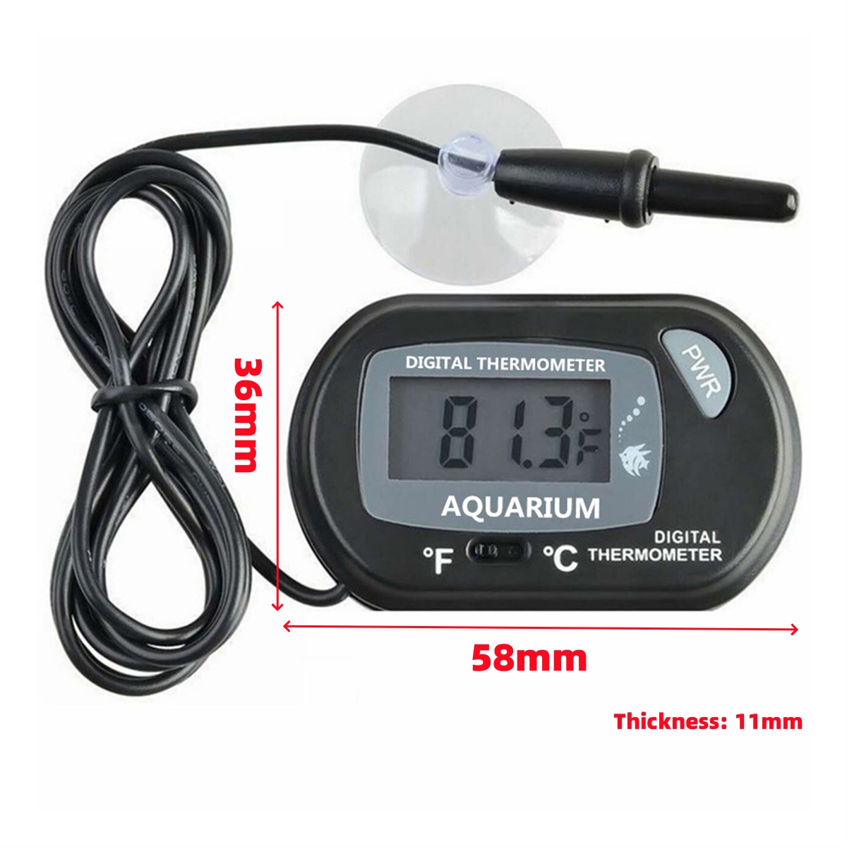 1/5Pcs LCD Display Electronic  - Box Fish In Aquarium ulasan dan harga