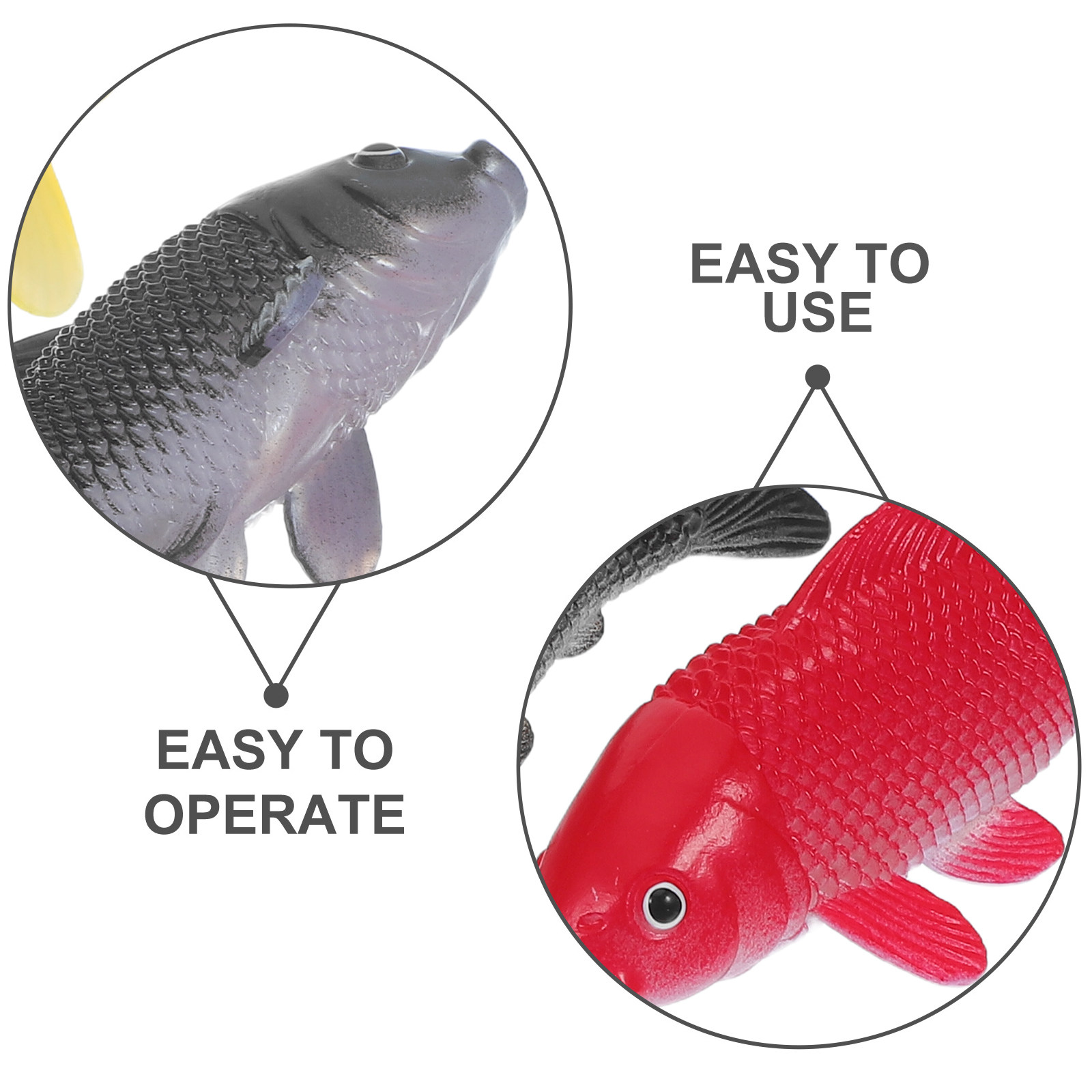 3pcs Fish Crafts Toys Realisti - Fish Toys For Aquarium ulasan dan harga