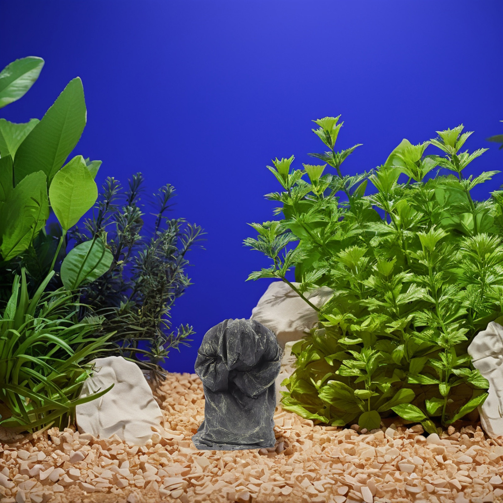 Resin Buddha Aquarium Decorati - Aquarium Fish Unique ulasan dan harga