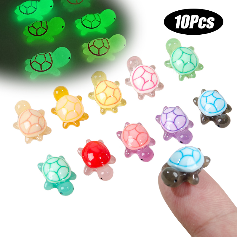 10Pcs Mini Luminous Turtle Hom - Aquarium Fish Names ulasan dan harga