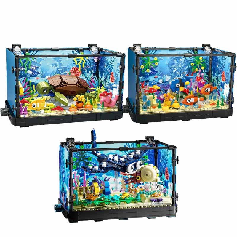 Fish Tank Building Block Set w - Aquarium Fish Game ulasan dan harga