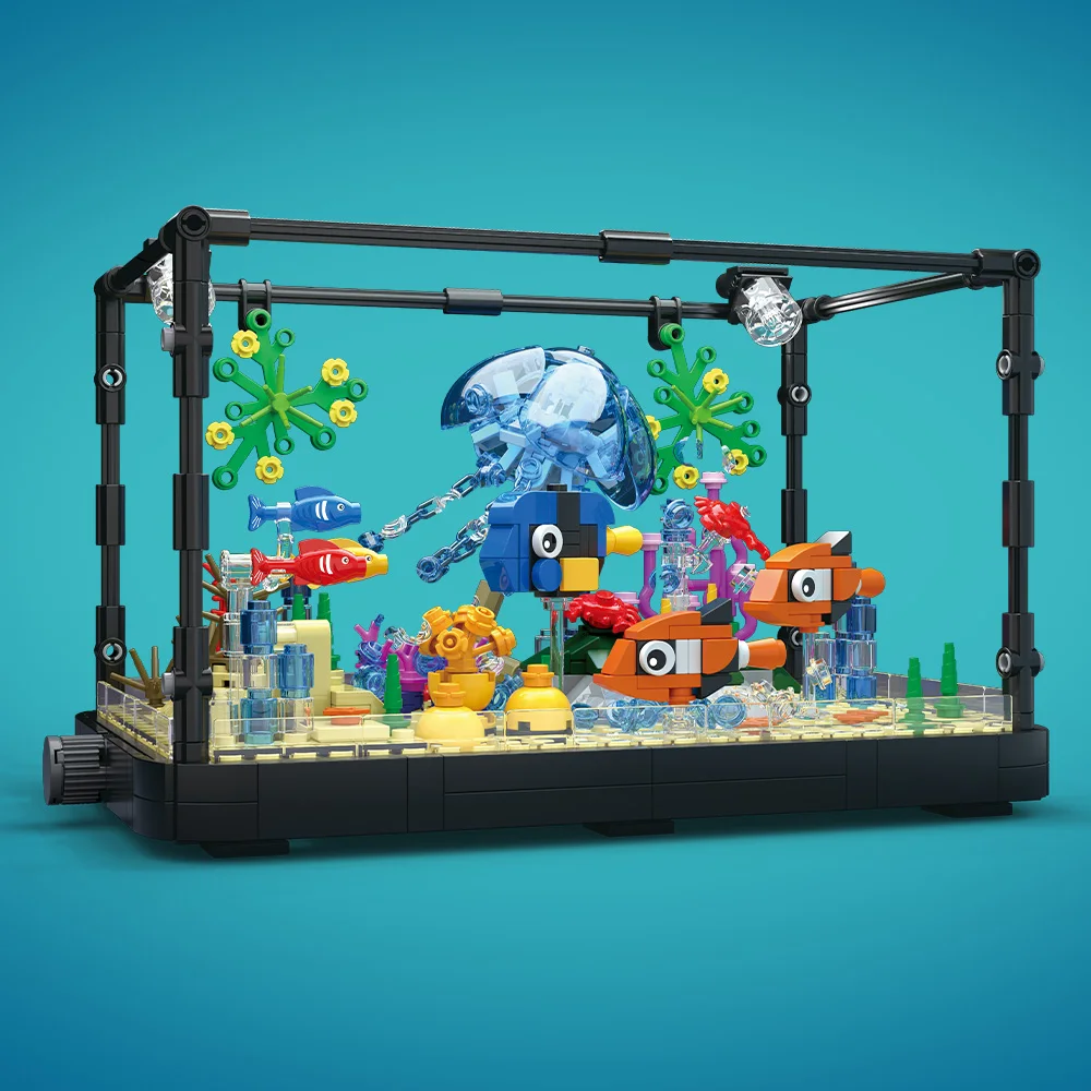 Fish Tank Building Block Set w - Aquarium Fish Game ulasan dan harga