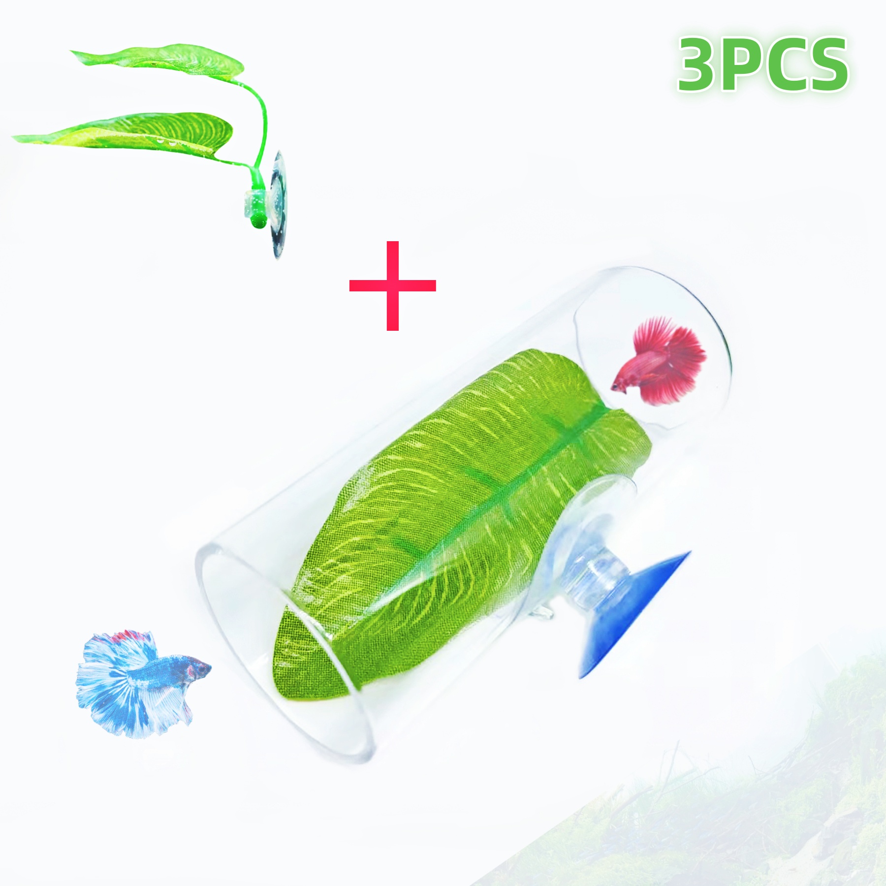 3Pcs Aquarium Betta Fish Acryl - Aquarium Fish Game ulasan dan harga