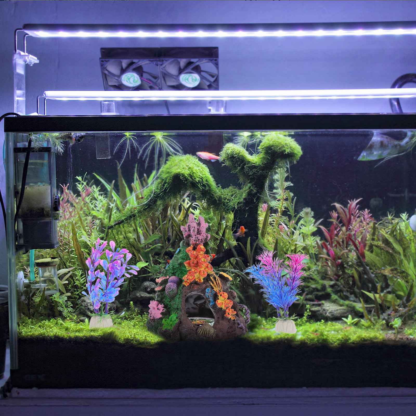 5Pcs DIY Aquarium Coral and Fa - Aquarium Fish Beautiful ulasan dan harga